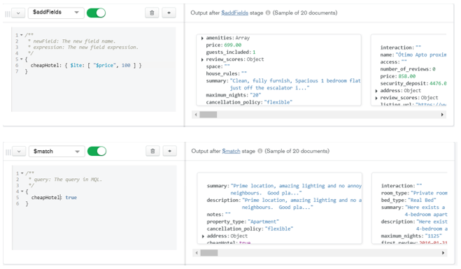 Aggregation database ใน MongoDB Atlas