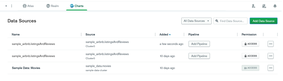 Aggregation database ใน MongoDB Atlas