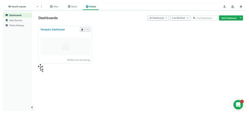 MongoDB chart และวิธีรวมเข้ากับเว็บ