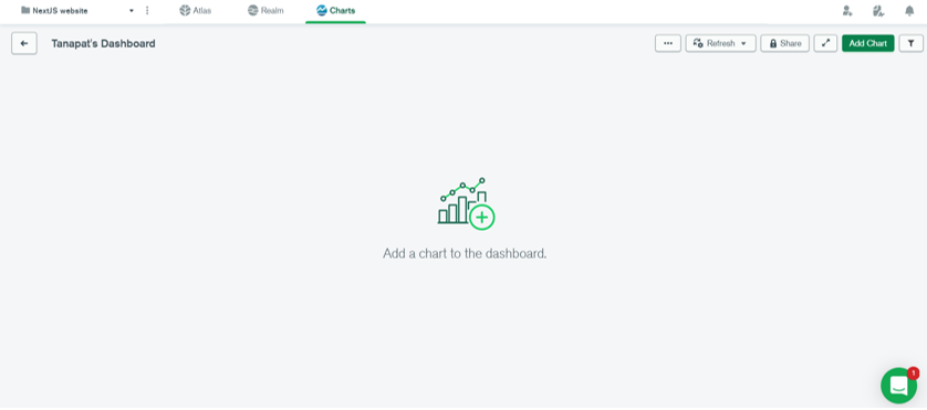 MongoDB chart และวิธีรวมเข้ากับเว็บ