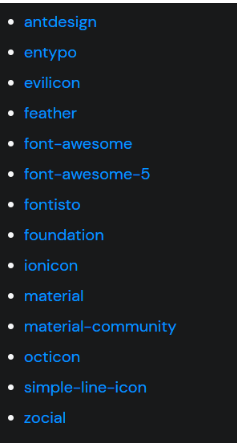 ใช้ react-native-vector-icons ผ่าน React-native-elements ใช้ React-Native-Vector-Icons ผ่าน React-Native-Elements